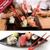 Chopstick-Fork Combo Utensil - Ideal for Beginners, Picnics, and Parties | Reusable Training Chopsticks for Kids & Adults