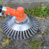 Steel Wire Wheel Garden Weed Brush Trimmer Cutter for Lawn Mower