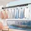 Folding Clothes Drying Rack - Aluminum Alloy Wall Mounted Space-Saving Hanger