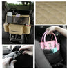 PU Leather Car Seat Organizer - Hanging Pocket with Cup Holders and Storage