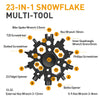 23-in-1 Fidget Spinner Multi-Tool Snowflake Wrench for Bike & Everyday Maintenance