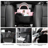 PU Leather Car Seat Organizer - Hanging Pocket with Cup Holders and Storage