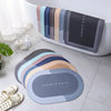 Super Absorbent Quick Dry Bath Mat - Non-Slip, Modern Velvet Design