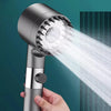 High-Pressure Rainfall Shower Head with 3 Adjustable Modes, Water-Saving Filter, One-Click Stop