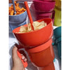 2-in-1 Snack Bowl and Drink Cup with Straw Splash Proof Tumbler for Kids & Adults