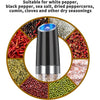 Electric Battery Powered Pepper and Salt Grinder Set