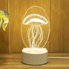 Romantic Love 3D Acrylic LED Lamp - Perfect Night Light & Party Decor