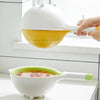 Double-Layer Rotatable Drain Basket with Handle for Kitchen Organization