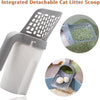 Cat Litter Scoop with Built-In Trash Can & Refill Bags - Mess-Free Cleaning