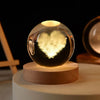 6cm 3D Crystal Planet Night Light for Home and Office Decor