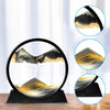 3D Moving Sand Art Picture | Round Glass Sandscape Décor with Flowing Sand Display