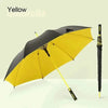 Long Handle Double-Layer Windproof Umbrella - Large Size, Semi-Automatic for Outdoor Use