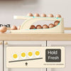 Automatic Egg Dispenser Rack for Fridge – Rolling Egg Storage Organizer for Kitchen