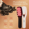 Rechargeable 3-in-1 LED Massage Comb with Vibrating Head Massager & Light Therapy