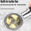 Hot Shower Head with Water-Saving 360° Rotating Nozzle | High-Pressure ABS Fan Spray