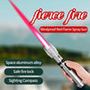 Metal Lightsaber Gas Lighter with Red Flame, Windproof for BBQ & Cigar