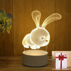 Romantic Love 3D Acrylic LED Lamp - Perfect Night Light & Party Decor