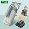 Cat Litter Scoop with Built-In Trash Can & Refill Bags - Mess-Free Cleaning