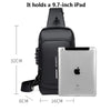 Designer Multifunction Anti-theft Crossbody Bag with USB Charging - Men's Travel Sling Pack