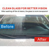 Automotive Glass Oil Film Remover - Clear Windshield Cleaner with Brush