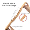 Natural Carbonized Wood Scraping Massage Stick Back Massager SPA Therapy