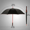 Long Handle Double-Layer Windproof Umbrella - Large Size, Semi-Automatic for Outdoor Use