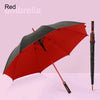 Long Handle Double-Layer Windproof Umbrella - Large Size, Semi-Automatic for Outdoor Use