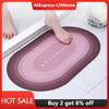 Super Absorbent Quick Dry Bath Mat - Non-Slip, Modern Velvet Design