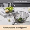 Multifunctional Drainage Bowl - Kitchen Sink Vegetable Basin & Strainer