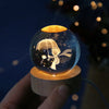 6cm 3D Crystal Planet Night Light for Home and Office Decor