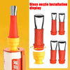 Stainless Steel Caulk Nozzle Applicator and Finishing Tool Set for Sinks