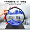 3D Moving Sand Art Picture | Round Glass Sandscape Décor with Flowing Sand Display