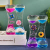 Slide Oil Drop Decompression Toy - Dynamic Multi-Color Liquid Hourglass